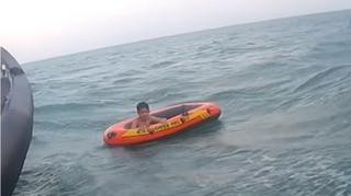 Video / Spašen dječak kojeg je vjetar odnio od obale