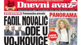 U dvobroju "Dnevnog avaza" čitajte: Fadil ode u Vojkoviće