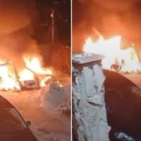 Video / Pogledajte kako je izgorio BMW u Sarajevu, navodno od djevojke Mirze Hatića