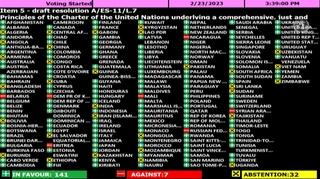Generalna skupština UN-a usvojila rezoluciju u kojoj pozivaju Rusiju da se povuče iz Ukrajine