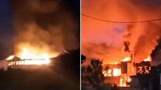 Požar u hali kompanije "Bosniakop" još uvijek nije ugašen: Vatrogasci se bore sa vatrenom stihijom