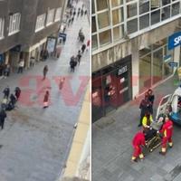 Video / Stravično: Obrušila se fasada na ženu u centru Sarajeva