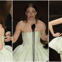 Nesreća u sreći: Ema Stoun dobila Oskara i poderane haljine izašla na binu