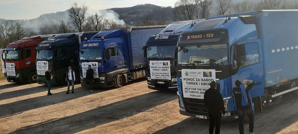 Kamioni krenuli prema Turskoj i Siriji - Avaz