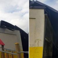 Velika materijalna šteta: Snažni vjetar digao krov Osnovne škole u Gradačcu