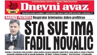 U današnjem "Dnevnom avazu" čitajte: Šta sve ima Fadil Novalić