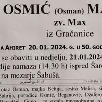 Tuga u porodici i među prijateljima: Jutros, nakon teške bolesti, preminuo Mahir Osmić, borac 212. brigade