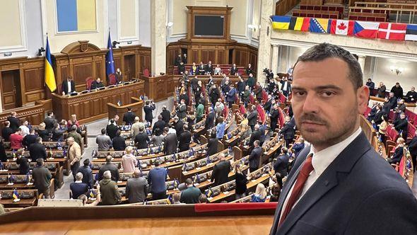 Magazinović u Parlamentu Ukrajine - Avaz