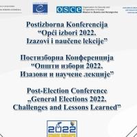 CIK BiH organizuje postizbornu Konferenciju “Opći izbori 2022. – Izazovi i naučene lekcije” 