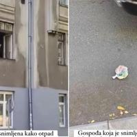 Sramotno: Stanarka jedne zgrade u Sarajevu baca smeće kroz prozor, prijavljena je
