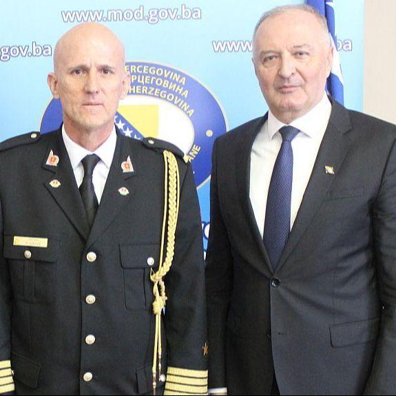 Helez i Goganović primili u nastupnu posjetu vojnog izaslanika Crne Gore