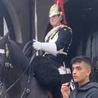 Tiktoker uhapšen nakon što je gurnuo mikrofon pod nos konju kraljevske garde