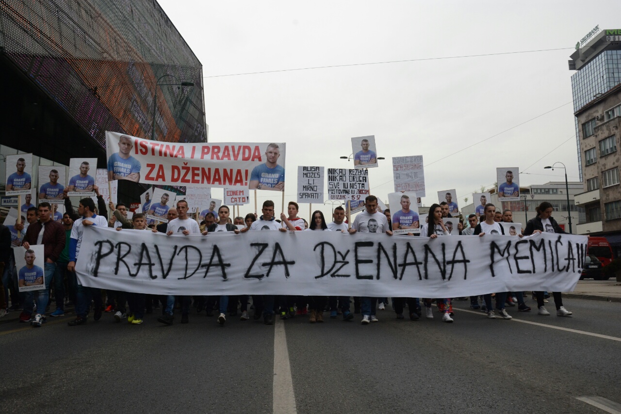 ZAVRŠENA PROTESTNA ŠETNJA U SARAJEVU Građani traže pravdu za Dženana