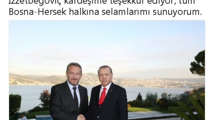 Turski predsjednik na svom zvaničnom Twitter profilu u nedjelju, 15. oktobra, nije objavio fotografiju