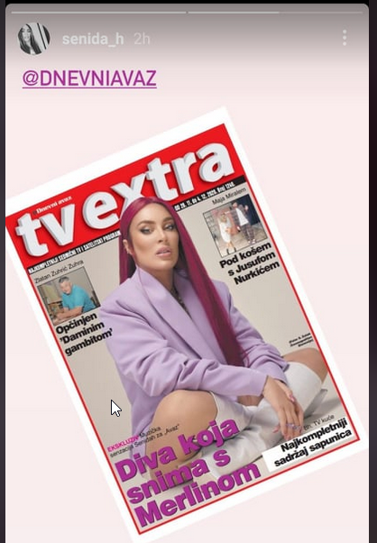 Senidah Na Svom Instagramu Objavila Naslovnicu Tv Extre