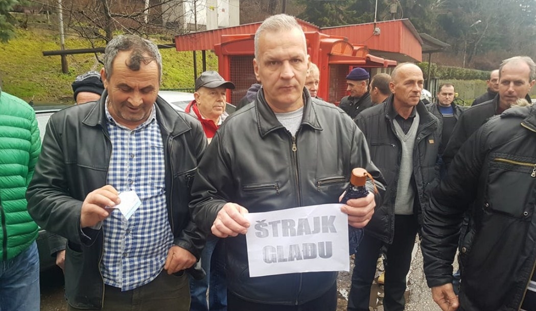 Zenički rudari zamrzli štrajk glađu