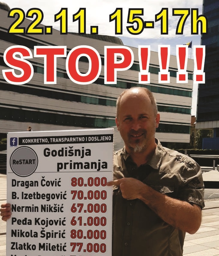 Protest "Buđenje naroda" zakazan za ponedjeljak