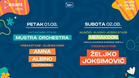 Desant 2025. održava se 1. i 2. avgusta: Željko Joksimović ispod Vodopada u Jajcu