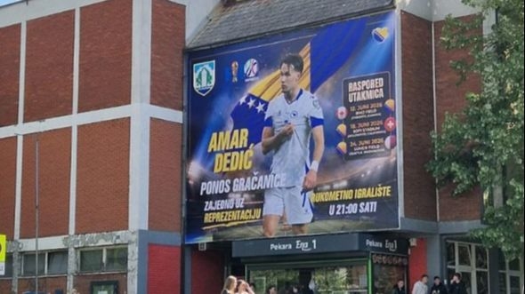 Amar Dedić dobio bilbord u Gračanici, sprema se i spektakl uz utakmice reprezentacije