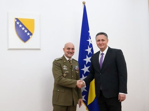 Bećirović s novim komandantom EUFOR-a: BiH nastavlja raditi na putu prema EU i NATO-u