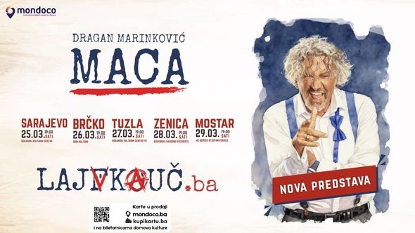 Nova predstava Dragana Marinkovića Mace "lajfkouč.ba" kreće na bh. turneju