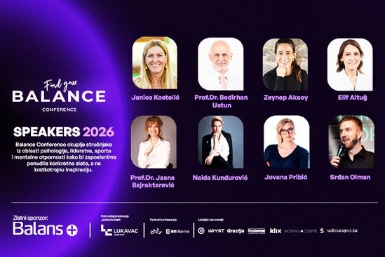 Sarajevo domaćin Balance konferencije: 16. aprila fokus je na motivaciji 