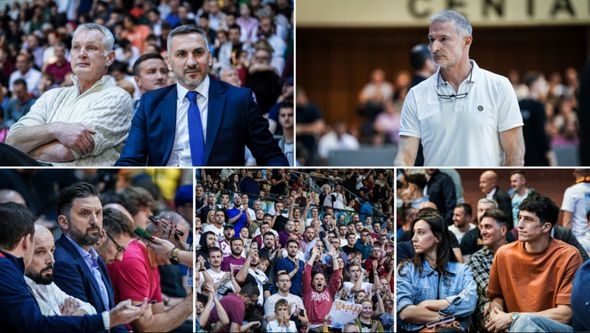 Pogled na tribine: Brojni poznati bodre Bosnu u Skenderiju, tu je i legenda regionalne košarke