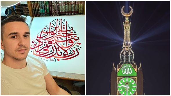 Veliki uspjeh mladog bh. kaligrafa: Abdulhak Hadžimejlić ostavio trag na najvećoj sahat-kuli u Meki