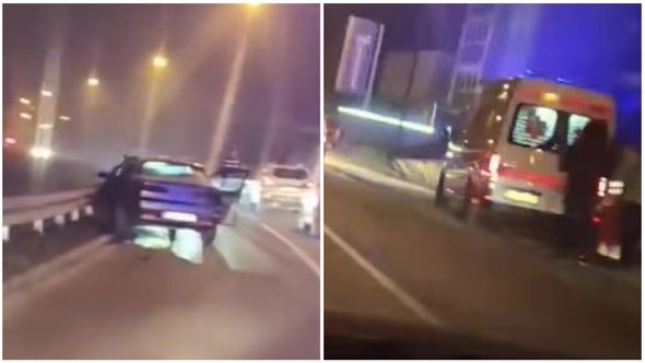 Saobraćajna nesreća u Drinskoj ulici: Policija i hitna pomoć na terenu