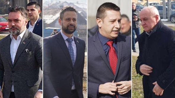Okupljaju se Dodikove pristalice ispred Suda BiH: Stigli Košarac, Amidžić, Goganović i Đokić