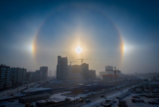 Uz minus 30: Rijedak atmosferski fenomen "halo" u Sibiru