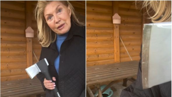 Voditeljica Suzana Mančić objavila snimak kako cijepa drva