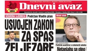 U današnjem "Dnevnom avazu" čitajte: Usvojen zakon za spas Željezare
