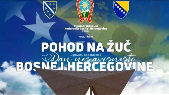 Pohod planinara na Žuč: Obilježavanje Dana nezavisnosti BiH