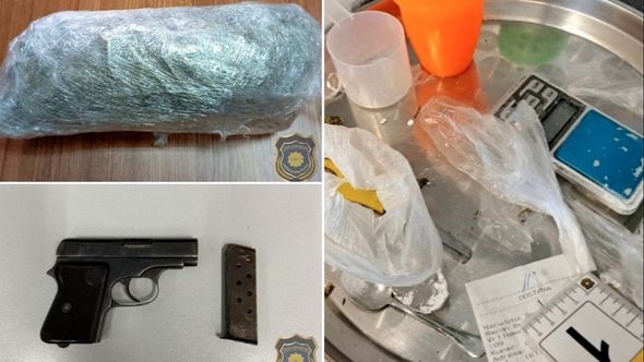 Pet osoba palo zbog droge u Sarajevu: Pronađeno više od 2 kilograma spida, kanabis, kokain, novac i pištolj 
