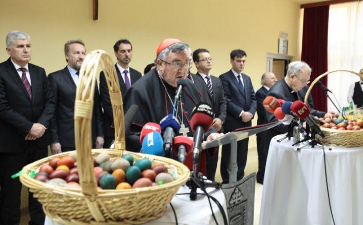 Kardinal Puljić na uskršnjem prijemu: Vlast mora dati narodu prava koja mu pripadaju