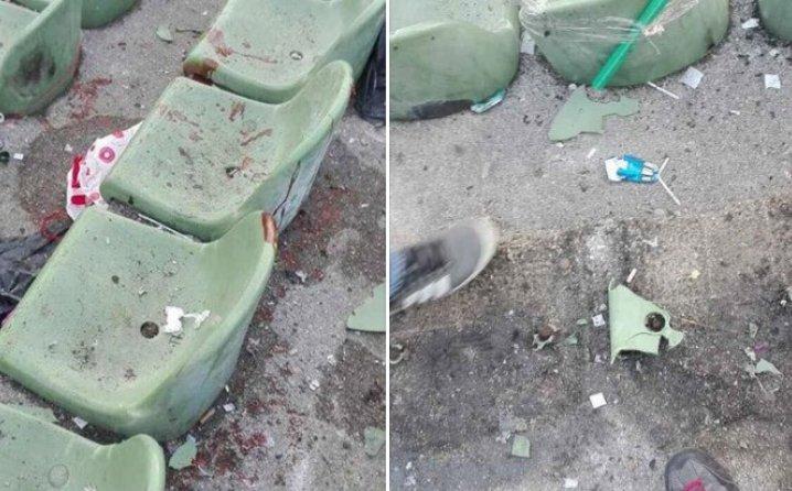 Sarajevo: Ovako danas izgleda sjeverna tribina nakon topovskog udara u kojem je povrijeđen 19-godišnjak