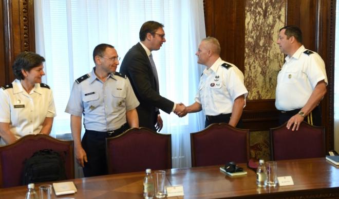 Vučić se sastao sa delegacijom oružanih snaga SAD