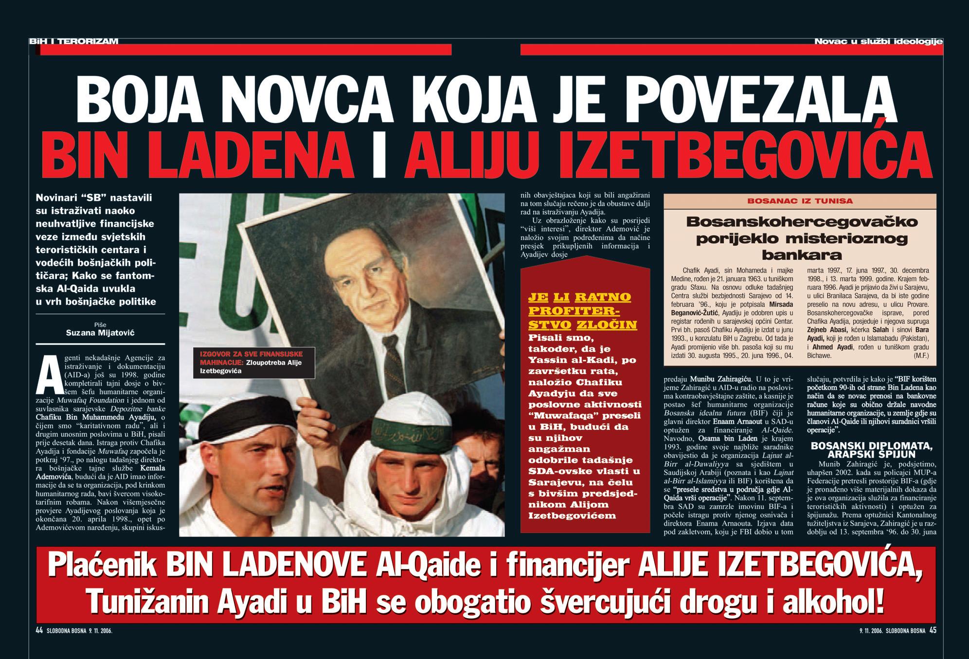 Faksimil teksta “Slobodne Bosne” od 9. novembra 2006. godine - Avaz