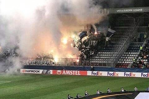 Neredi uoči utakmice Evropa lige, navijači zapalili grad