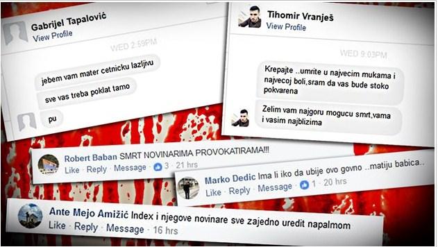 Užasne prijetnje novinarima hrvatskog portala Index, među njima ima poruka iz Širokog Brijega