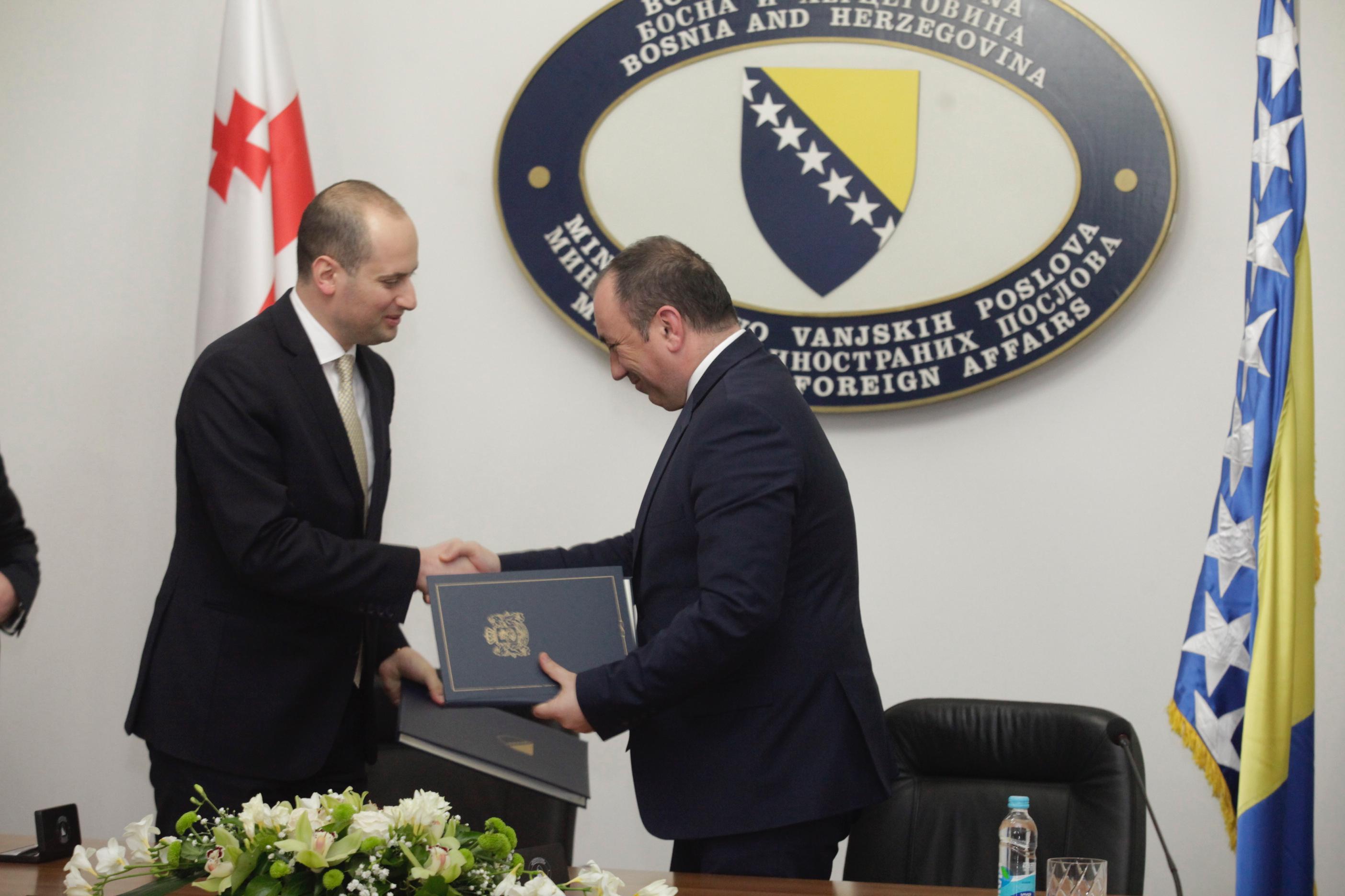 BiH i Gruzija potpisale Memorandum o razumijevanju