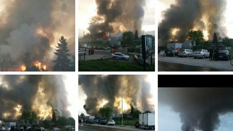 U požaru uništena fabrika "Mesopromet" u Bijelom Polju, ogromna materijalna šteta