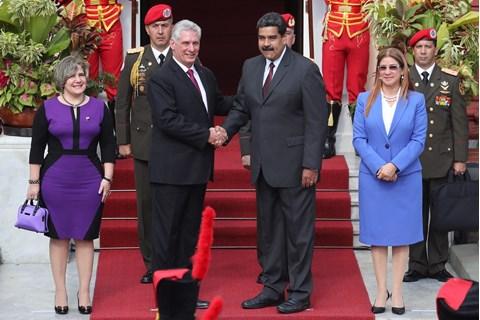 U znak solidarnosti s Madurom, kubanski predsjednik u posjeti Venecueli