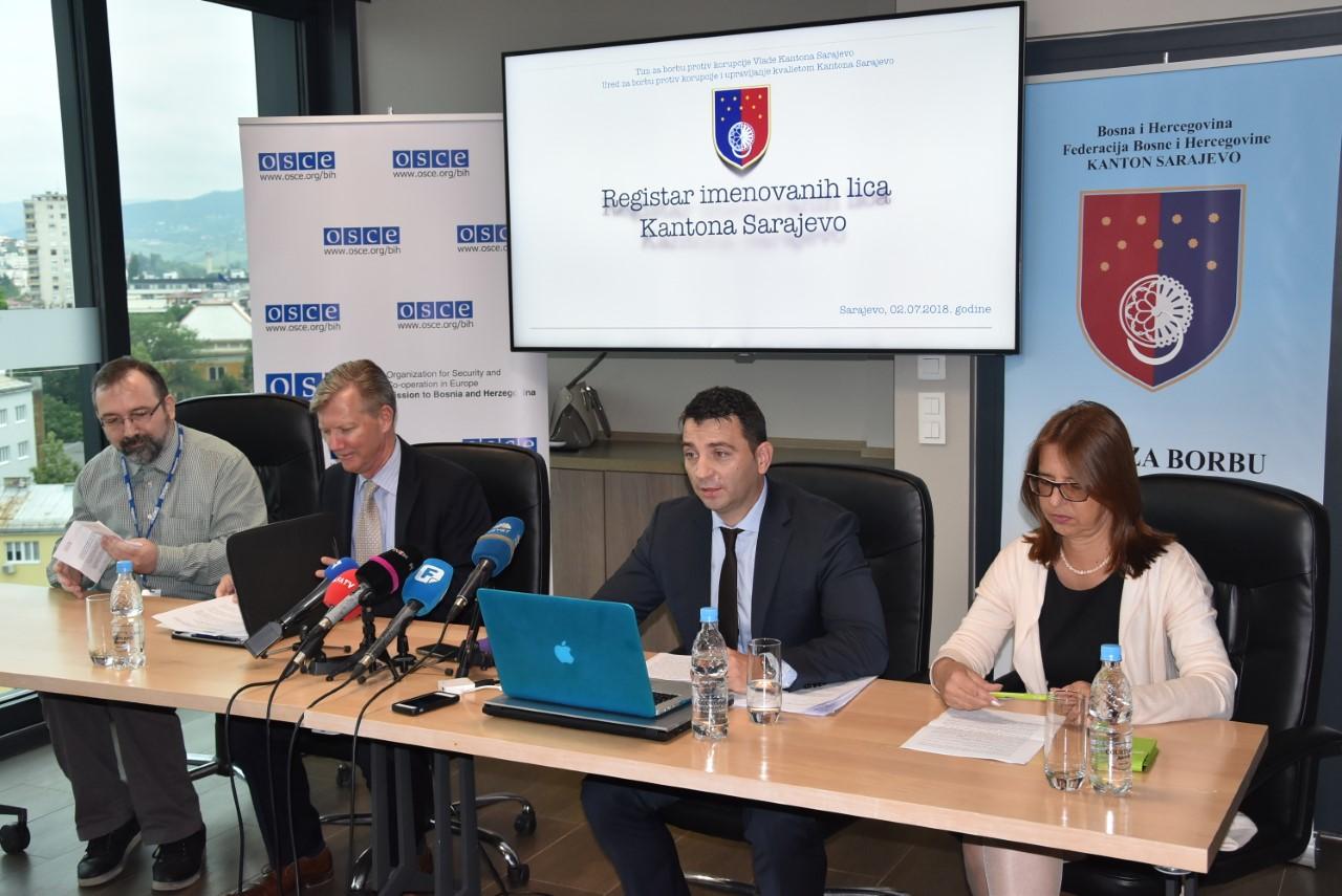Kanton Sarajevo objavio Registar imenovanih lica u KS