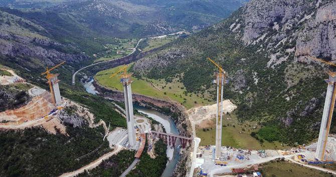 Gradi se u zraku: Najveći most na prostoru bivše Jugoslavije bit će spojen do aprila iduće godine