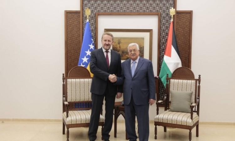 Izetbegović u Palestini razgovarao s Abasom o aktuelnoj situaciji u dvjema državama