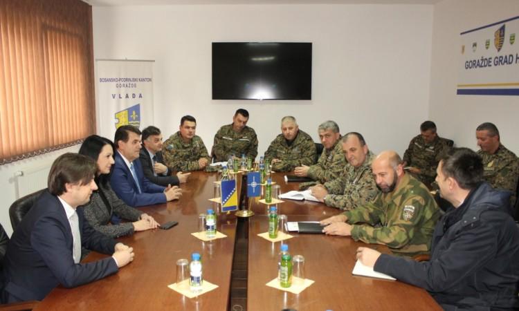 Delegacija NATO štaba i OSBiH posjetila Bosansko-podrinjski kanton