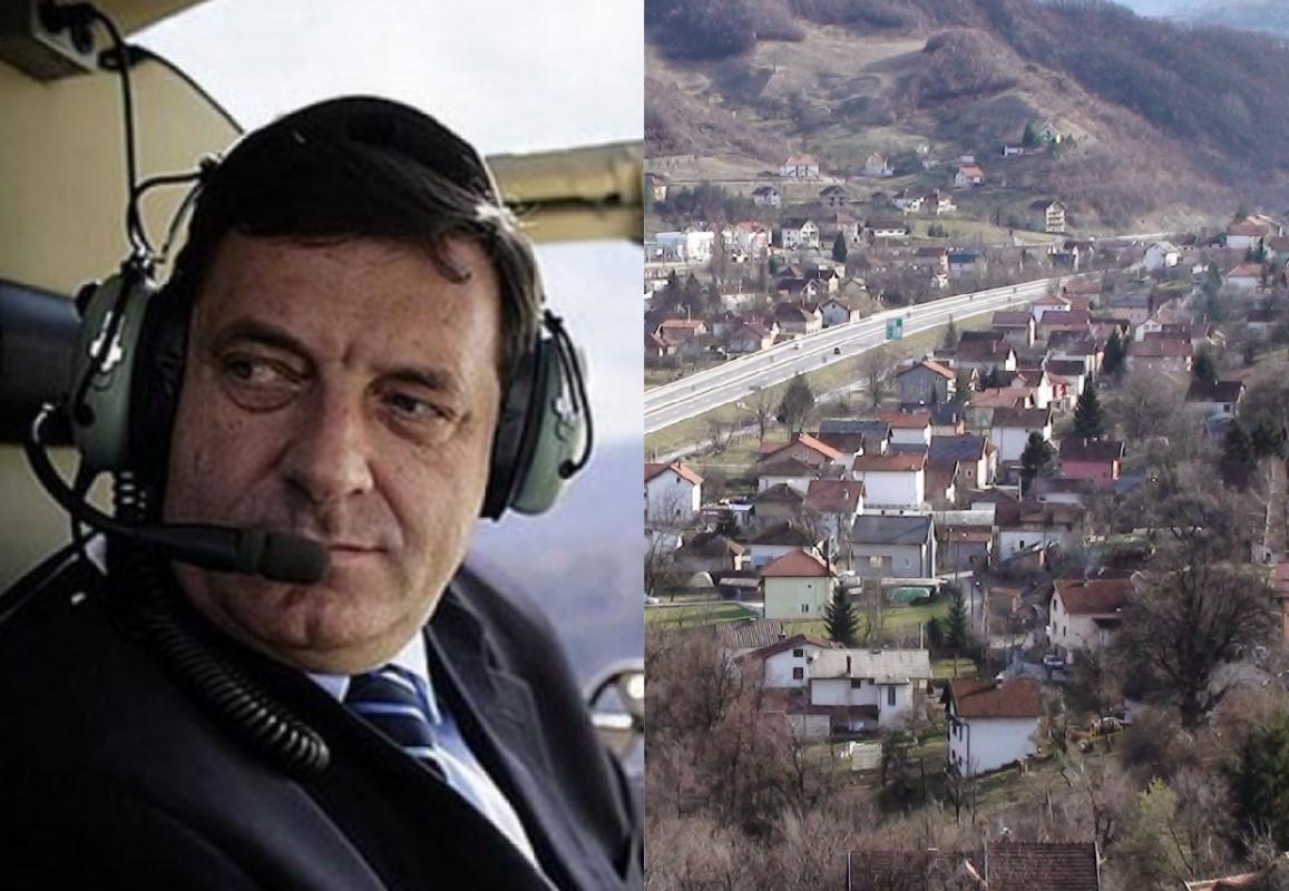 Dodik sletio u sarajevsko naselje koje su srpske snage 1992. godine zavile u crno