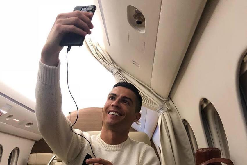 Ronaldo zbog selfija iz aviona izazvao kritike na društvenim mrežama